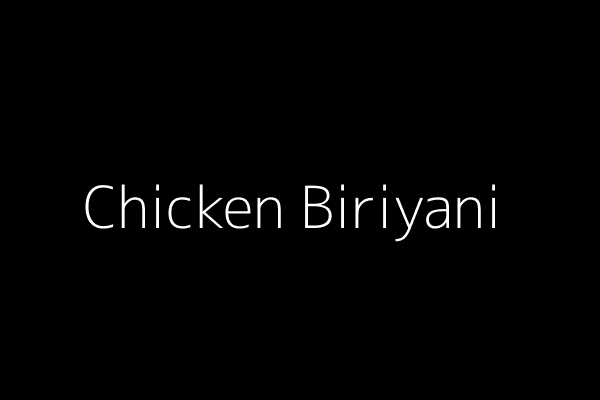 Chicken Biriyani