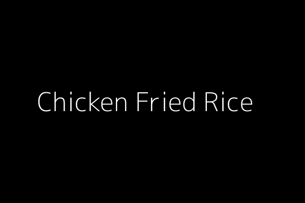 Chicken Fried Rice
